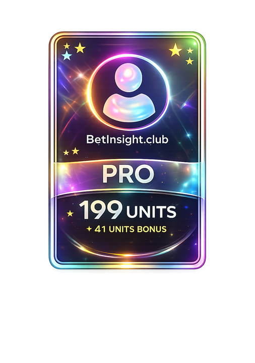 BetInsight PRO package with 199 units and 41 bonus units